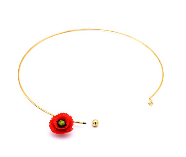 DIY Poppy necklace in easy Fimo clay : Step 16 DIY Poppy necklace in easy Fimo clay : Step 16
