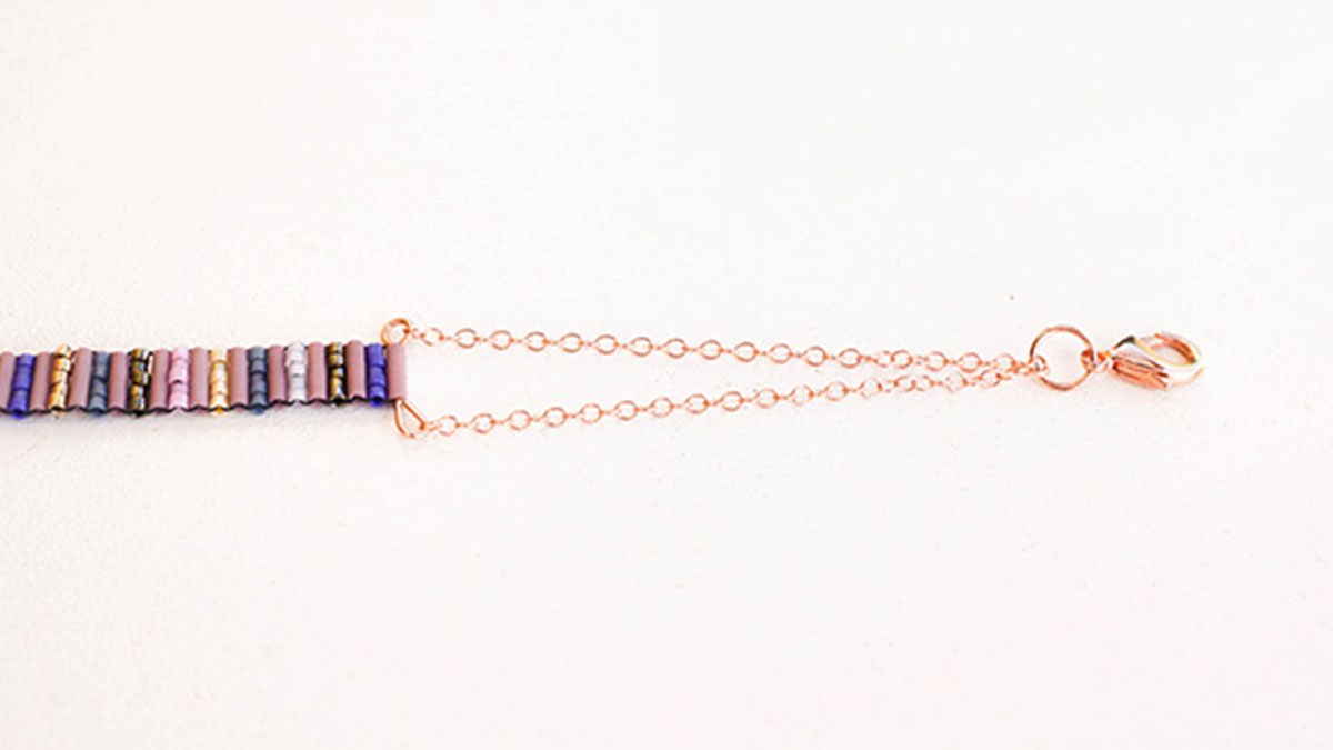 Bracelet with Miyuki Delicas and Buggles : Step 1 Bracelet with Miyuki Delicas and Buggles : Step 1