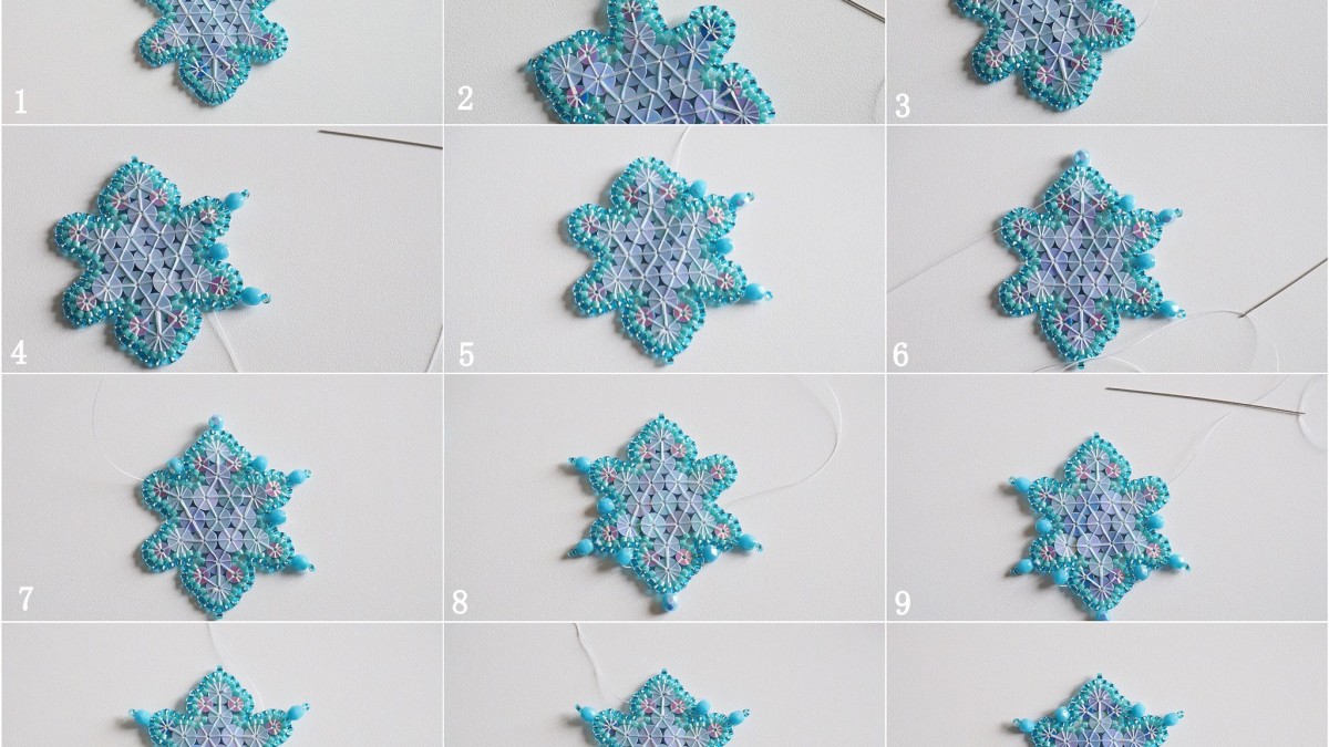 DIY Christmas decoration snowflake glitter Lunéville : Step 8 DIY Christmas decoration snowflake glitter Lunéville : Step 8