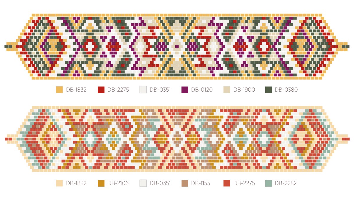 Schema  Miyuki Woven Cuff Bracelet Dreamcatcher