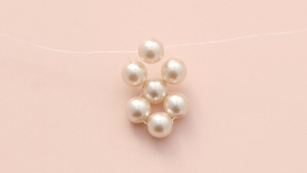 Preciosa and Mix pearl bracelet Miyuki delicas : Step 3