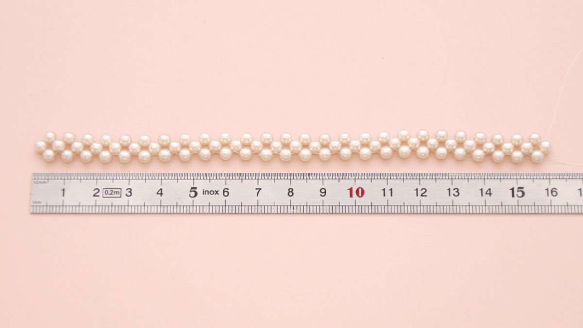 Preciosa and Mix pearl bracelet Miyuki delicas : Step 4