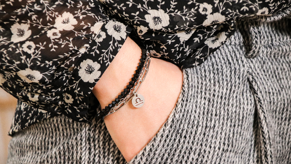 Schema Stainless steel multirank bracelet, Miyuki delicacies and PureCrystal spinning tops Schema Stainless steel multirank bracelet, Miyuki delicacies and PureCrystal spinning tops