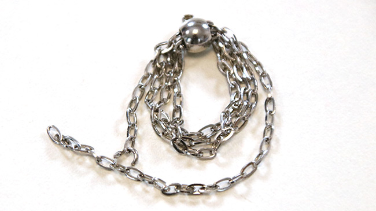 Stainless steel multi-row chain ring and charm : Step 3