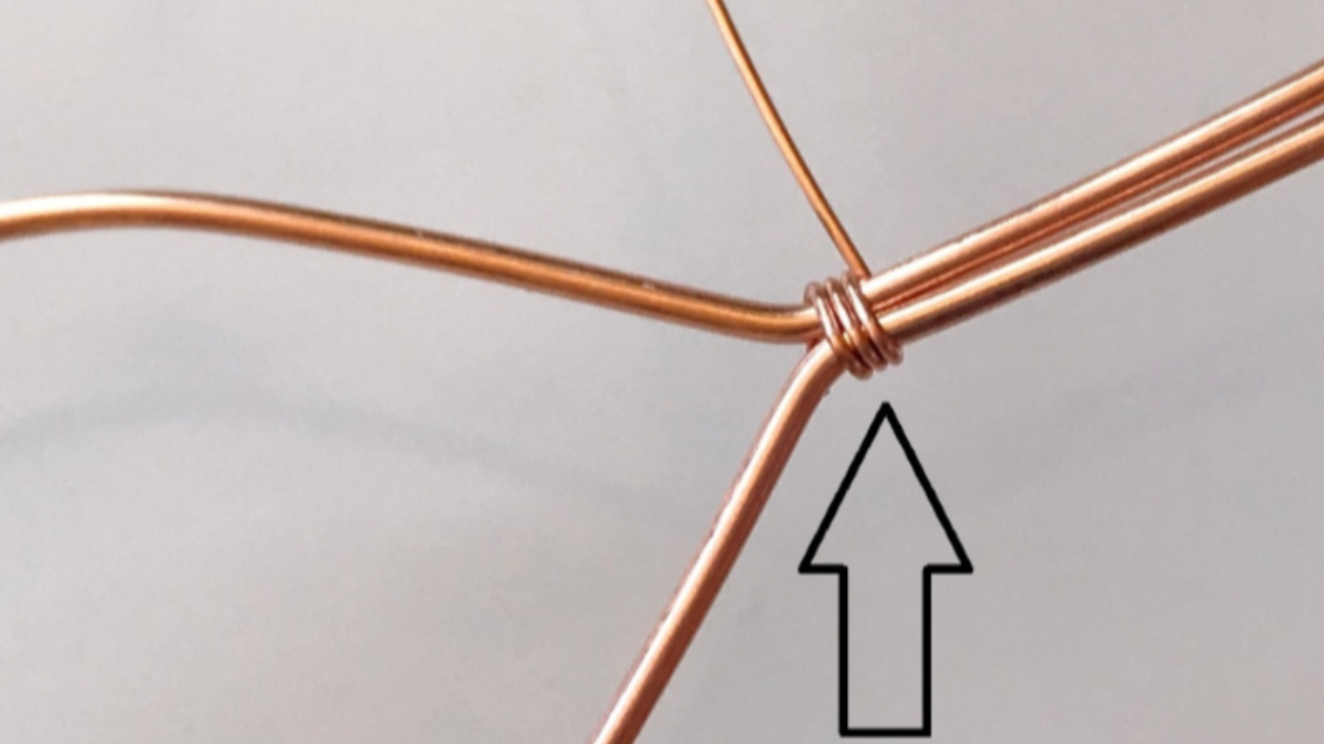 Wire wrap pendant tutorial with gemstone and copper wire : Step 7 Wire wrap pendant tutorial with gemstone and copper wire : Step 7