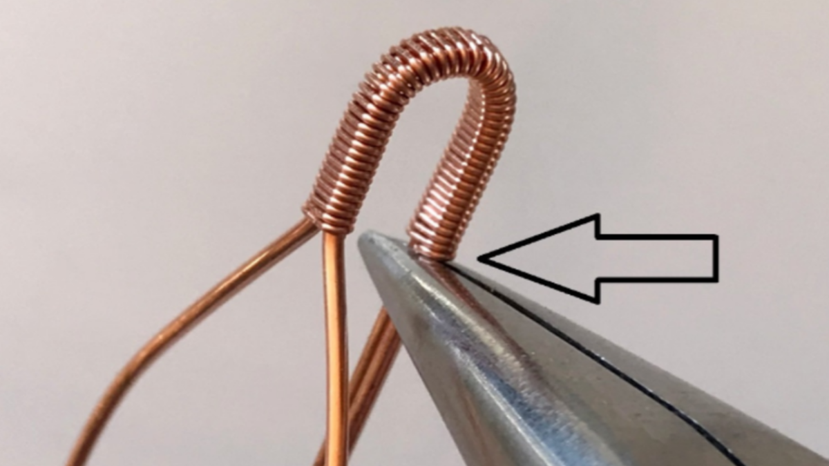 Wire wrap pendant tutorial with gemstone and copper wire : Step 13 Wire wrap pendant tutorial with gemstone and copper wire : Step 13