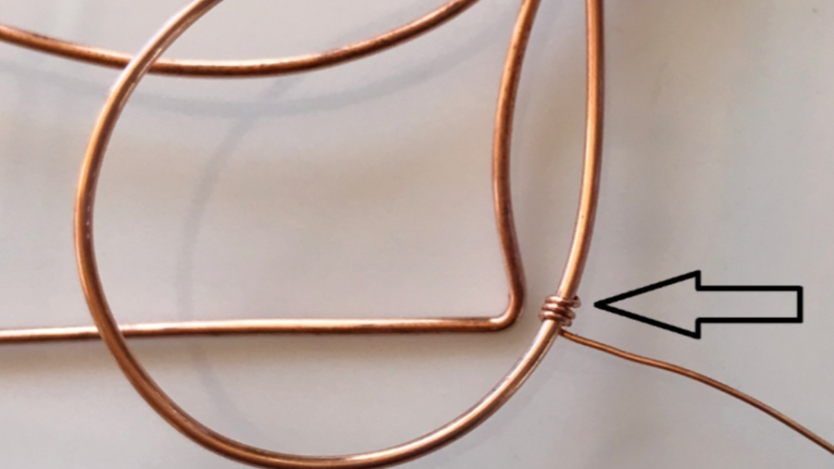 Wire wrap pendant tutorial with gemstone and copper wire : Step 18 Wire wrap pendant tutorial with gemstone and copper wire : Step 18