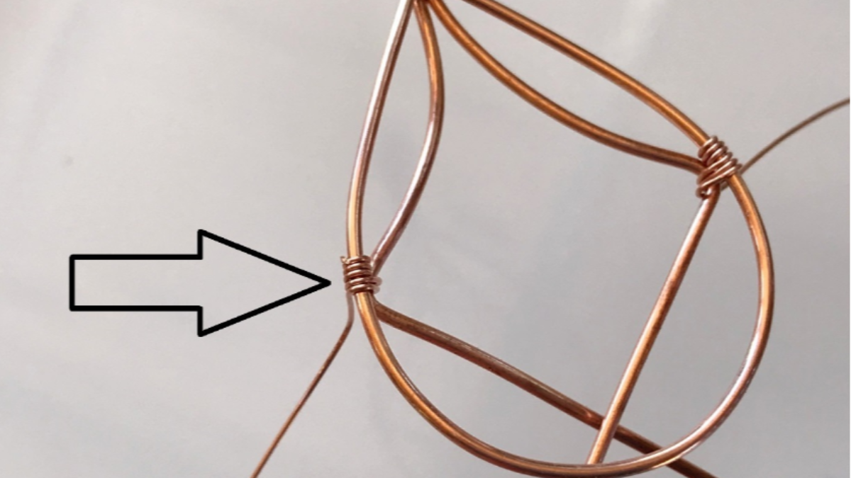 Wire wrap pendant tutorial with gemstone and copper wire : Step 20 Wire wrap pendant tutorial with gemstone and copper wire : Step 20