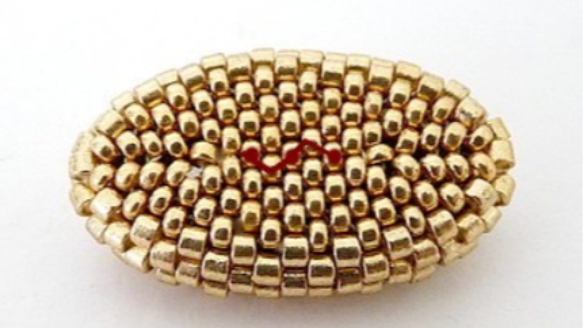 Bag accessory, angel pearl pompom with Athos pearls by Puca : Step 14