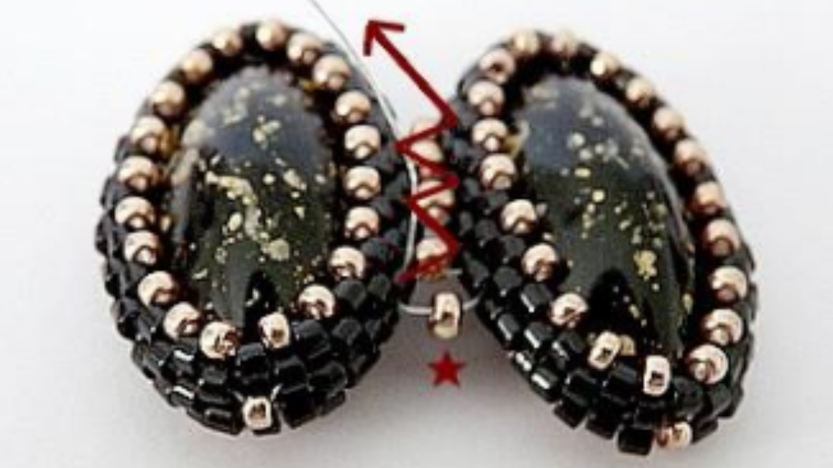 Bag accessory, angel pearl pompom with Athos pearls by Puca : Step 21