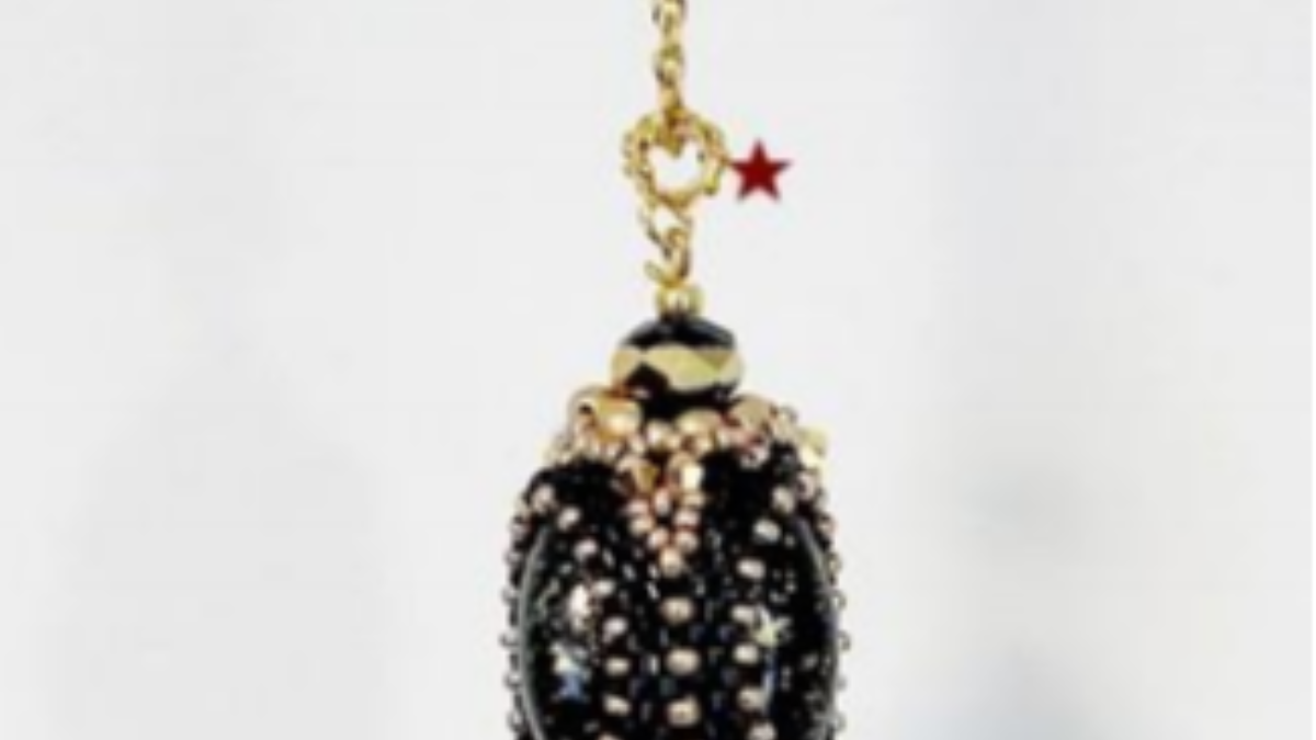 Bag accessory, angel pearl pompom with Athos pearls by Puca : Step 36