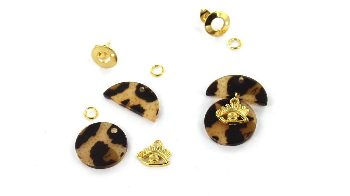 Karine Acetate Dangle Earrings : Step 2