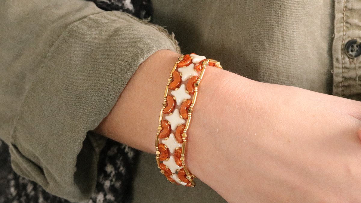 Chic party bracelet with Starbeads and Arcos beads by Puca Chic party bracelet with Starbeads and Arcos beads by Puca