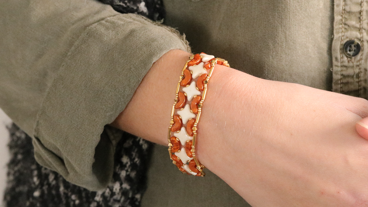 Schema  Chic party bracelet with Starbeads and Arcos beads by Puca