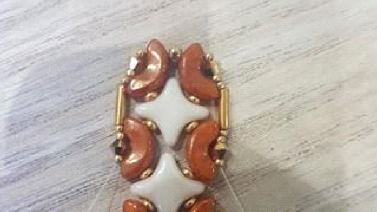 Chic party bracelet with Starbeads and Arcos beads by Puca : Step 7