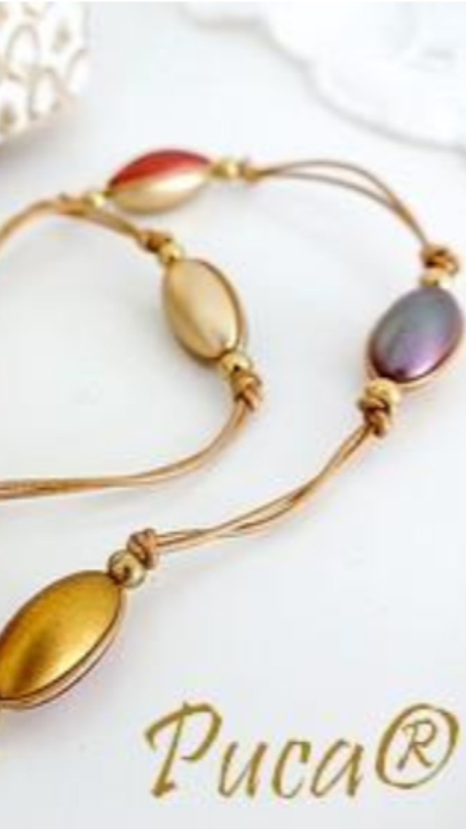 Schema  Athos glass beads Aiko necklace by Puca