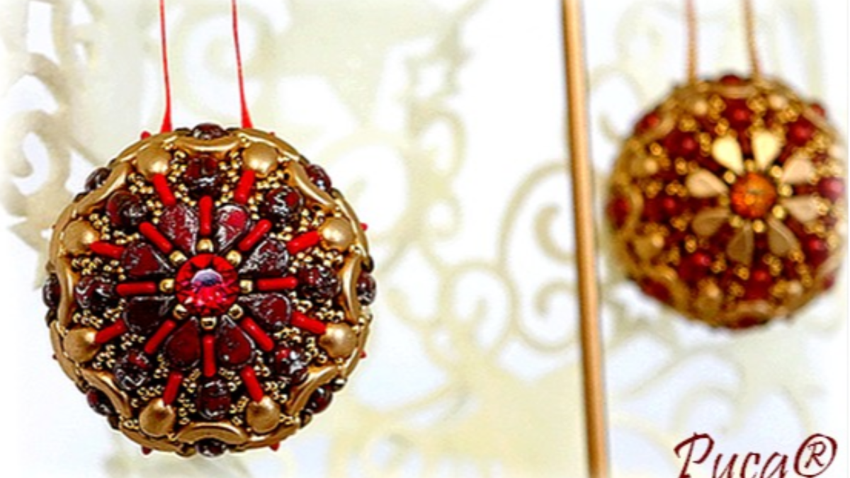 Schema  DIY Glass Bead Christmas Bauble by Puca