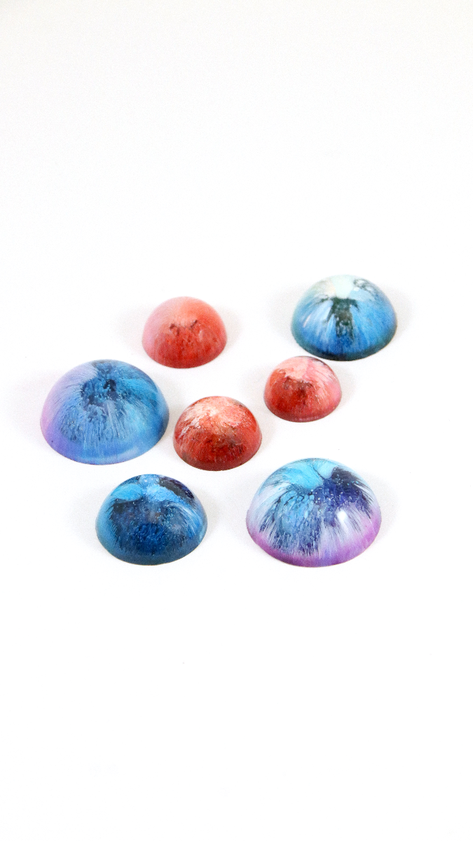 Schema DIY resin cabochons with alcohol inks Schema DIY resin cabochons with alcohol inks