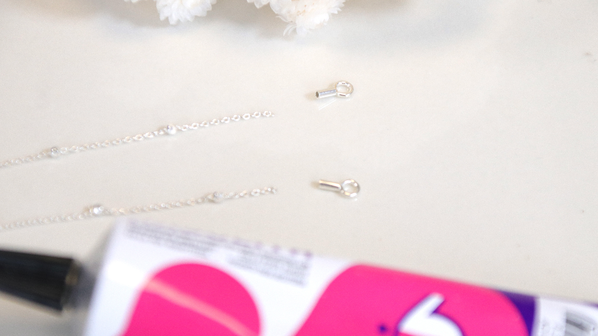 925 Sterling Silver Ball Chain Necklace with Gemstone Pendant : Step 1