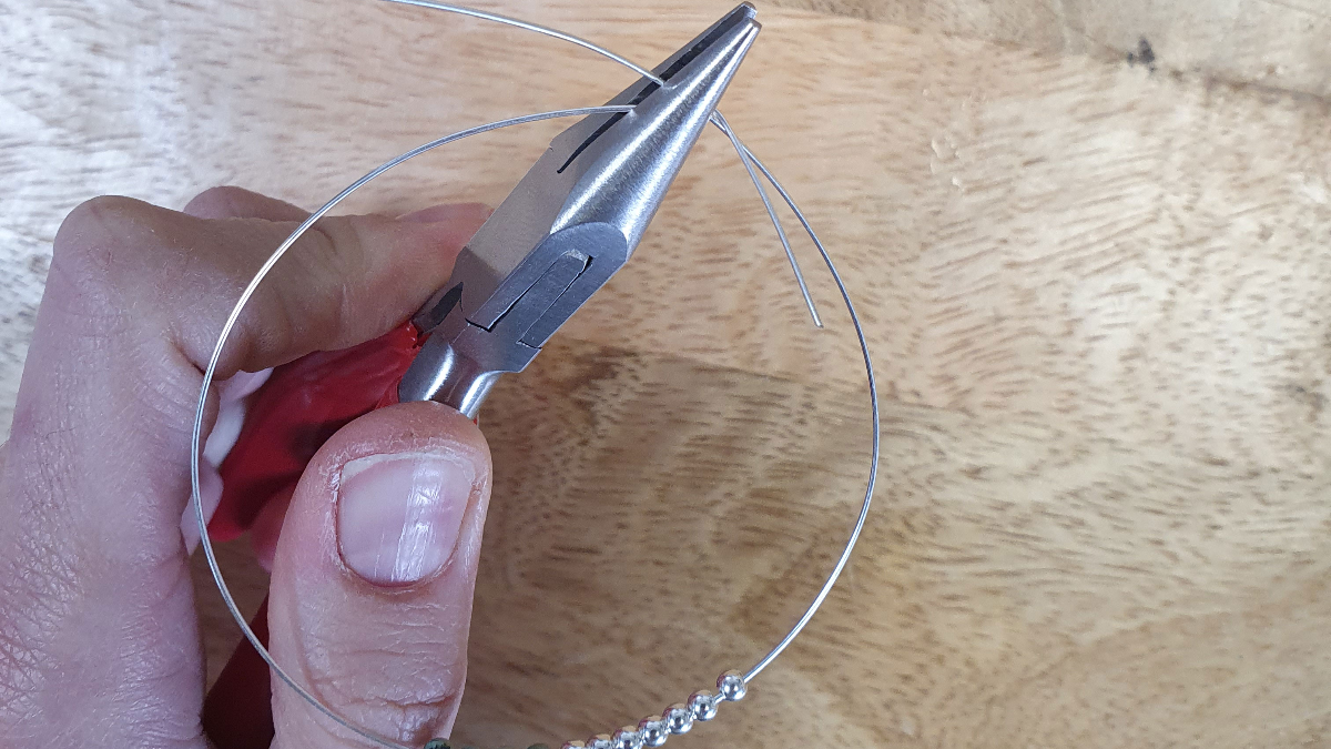 925 Sterling Silver Weekly Bracelet with Gemstones - African Turquoise and Howlite : Step 3