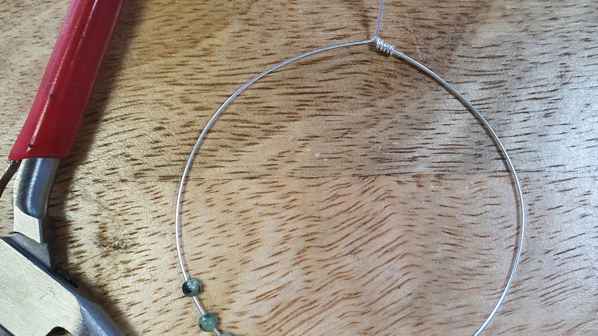 925 Sterling Silver Weekly Bracelet with Gemstones - African Turquoise and Howlite : Step 4