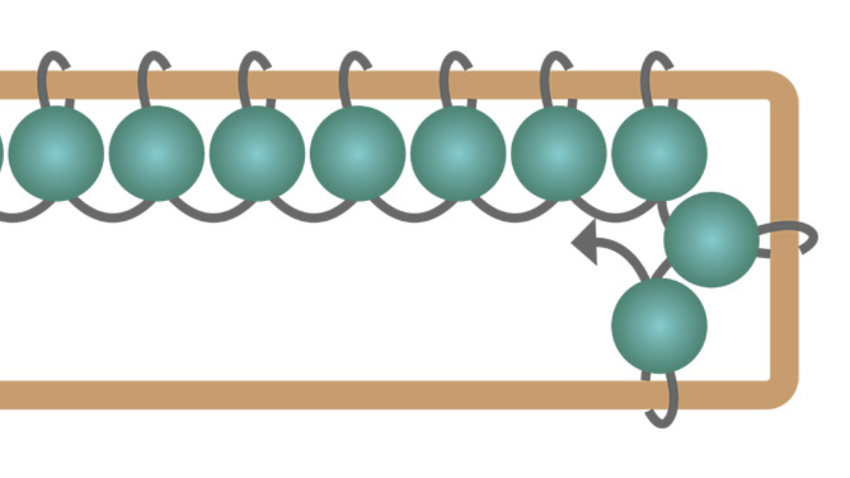 Long rectangle earrings with african turquoise beads : Step 4