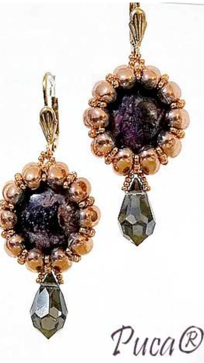 Schema  Candy earrings in glass beads Samos by Puca