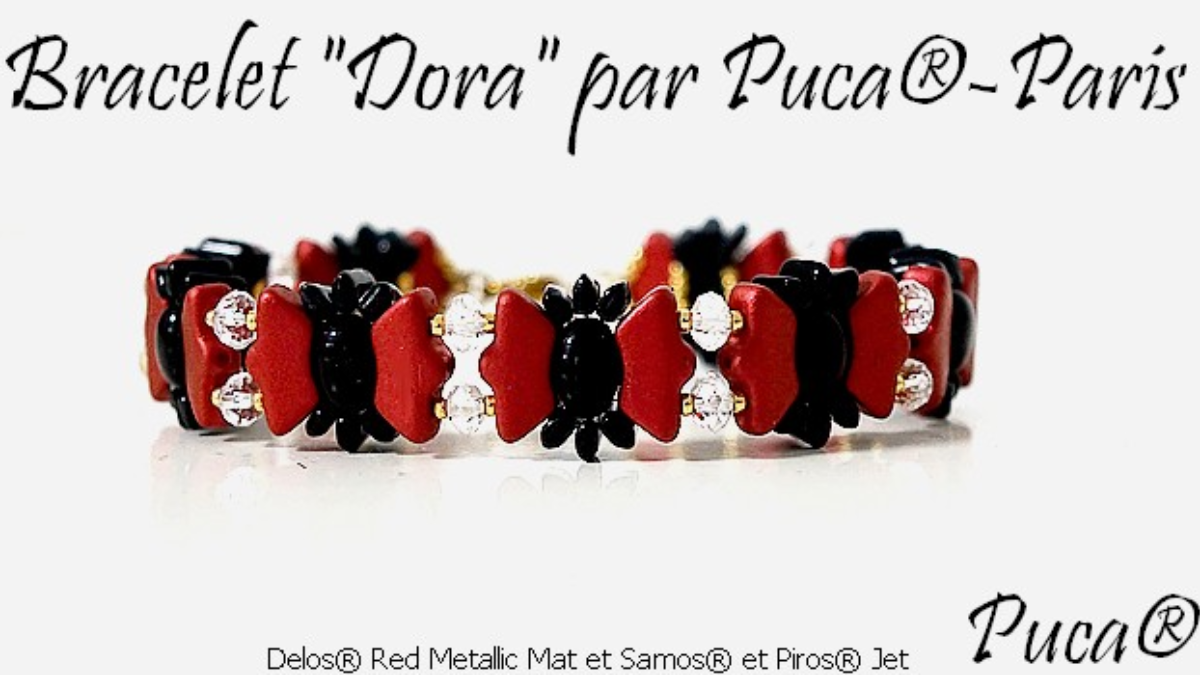 Glass beads Dora bracelet Delos and Samos by Puca Glass beads Dora bracelet Delos and Samos by Puca