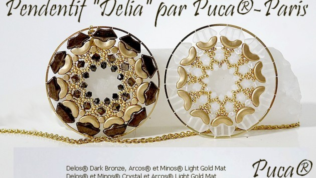 Schema  Glass beads Delia pendant Delos by Puca