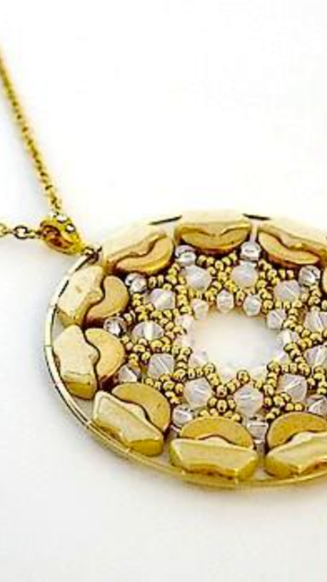 Schema  Glass beads Delia pendant Delos by Puca