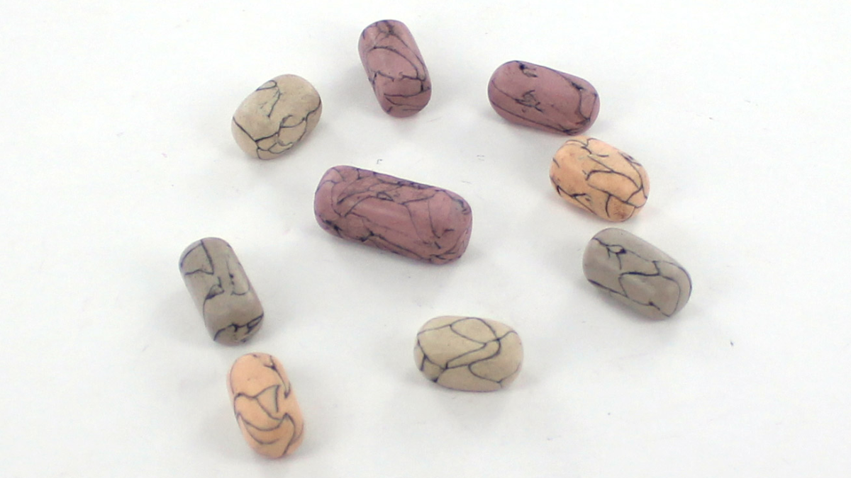 DIY polymer clay necklace imitation howlite pastel beads : Step 8 DIY polymer clay necklace imitation howlite pastel beads : Step 8