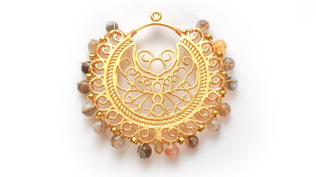 Gold Gipsy Earrings with Botswana Agates Tutorial : Step 1 Gold Gipsy Earrings with Botswana Agates Tutorial : Step 1