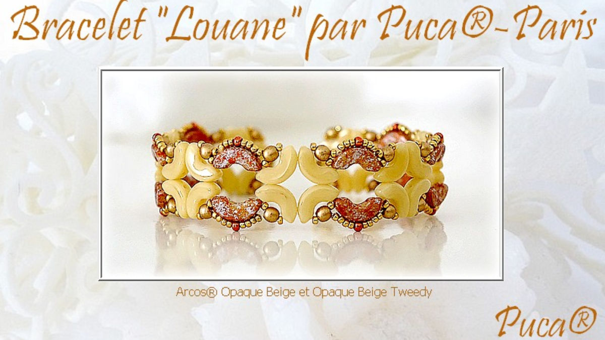 Schema  Louane bracelet with Arcos glass beads by Puca