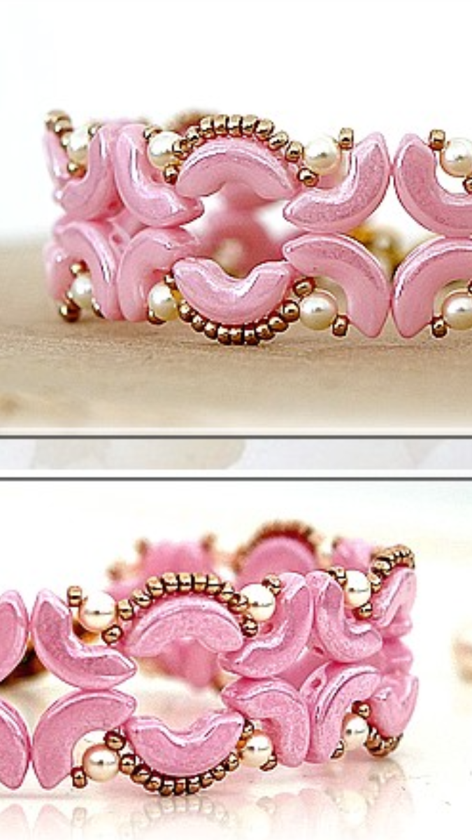 Schema  Louane bracelet with Arcos glass beads by Puca