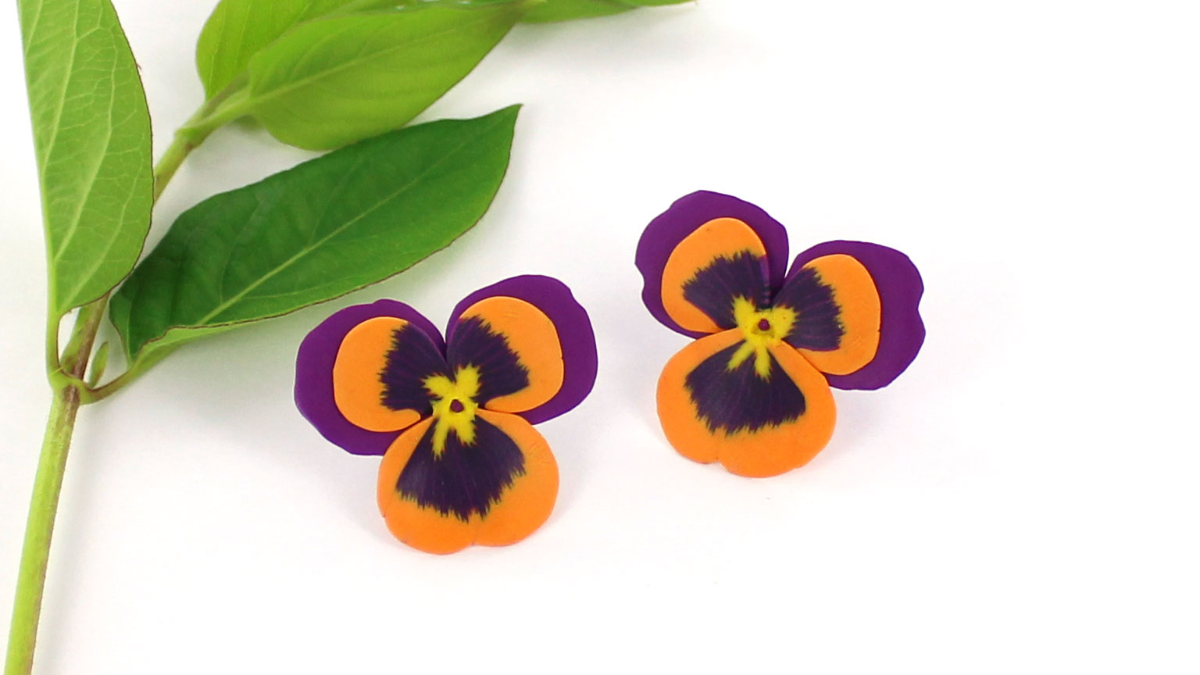 Earrings made of polymer clay Earrings made of polymer clay