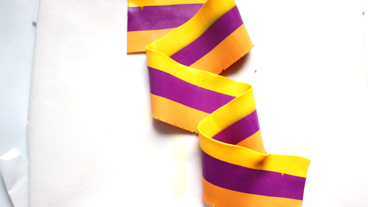 Earrings made of polymer clay : Step 2