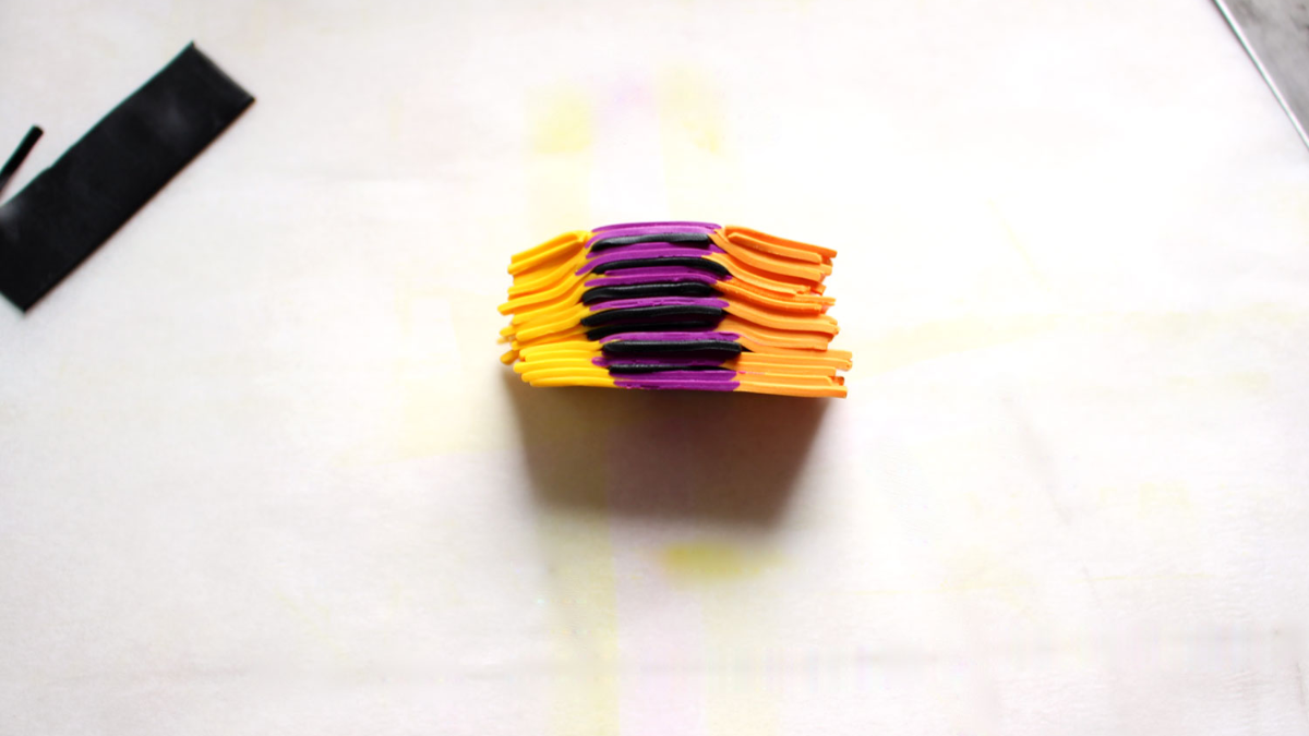 Earrings made of polymer clay : Step 4