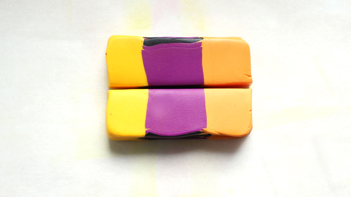 Earrings made of polymer clay : Step 5