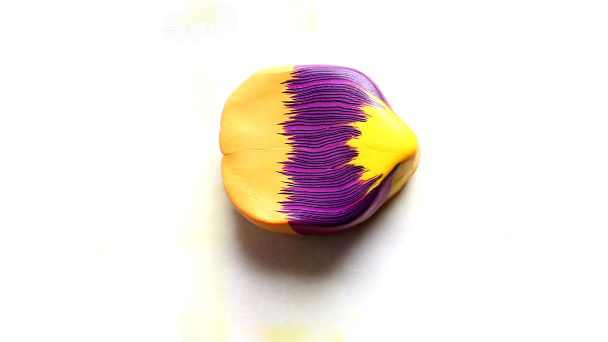 Earrings made of polymer clay : Step 9