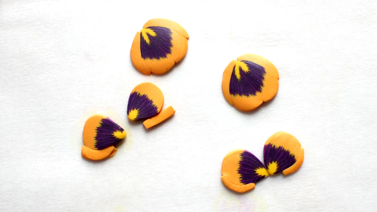 Earrings made of polymer clay : Step 14