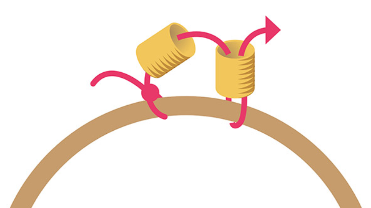 Miyuki Sun and Moonstone Brick Stitch Earrings : Step 1