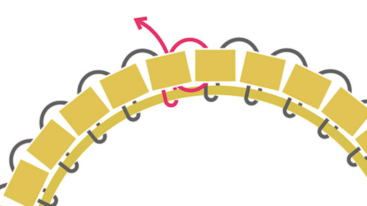 Miyuki Sun and Moonstone Brick Stitch Earrings : Step 4