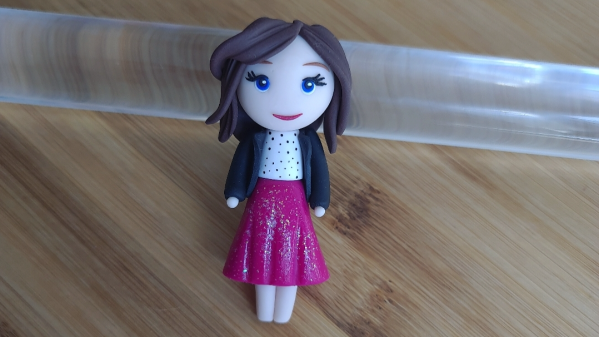 DIY polymer clay doll figurine : Step 14 DIY polymer clay doll figurine : Step 14