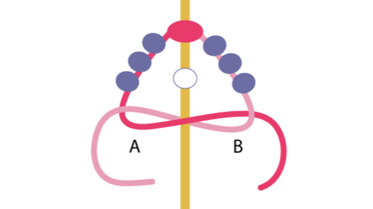 Miyuki seed beads mini flowers creoles : Step 2