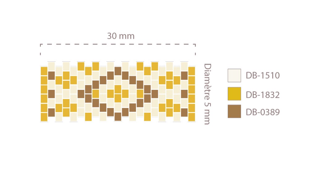 Schema Miyuki Brick Stitch Tubular Beads Bracelet Schema Miyuki Brick Stitch Tubular Beads Bracelet