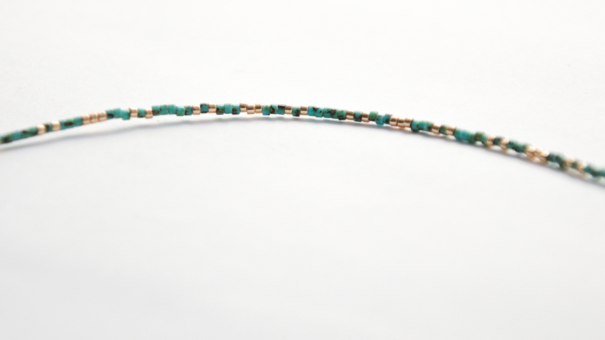 Anklet with fancy chain and Miyuki beads : Step 4