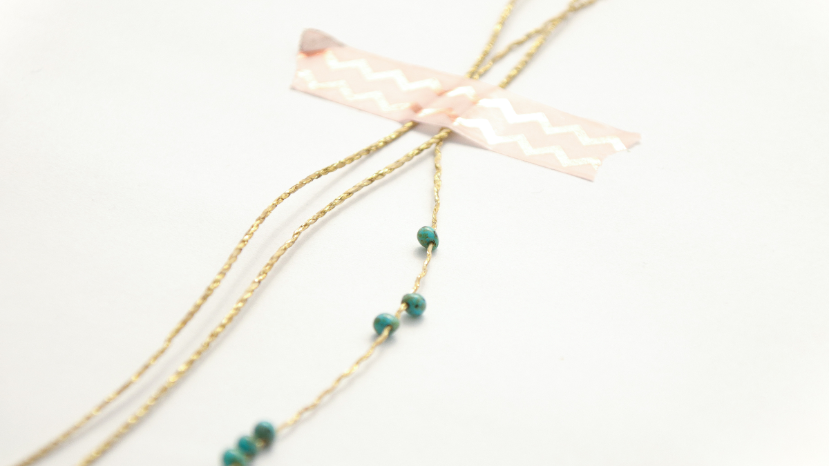 Anklet with fancy chain and Miyuki beads : Step 6