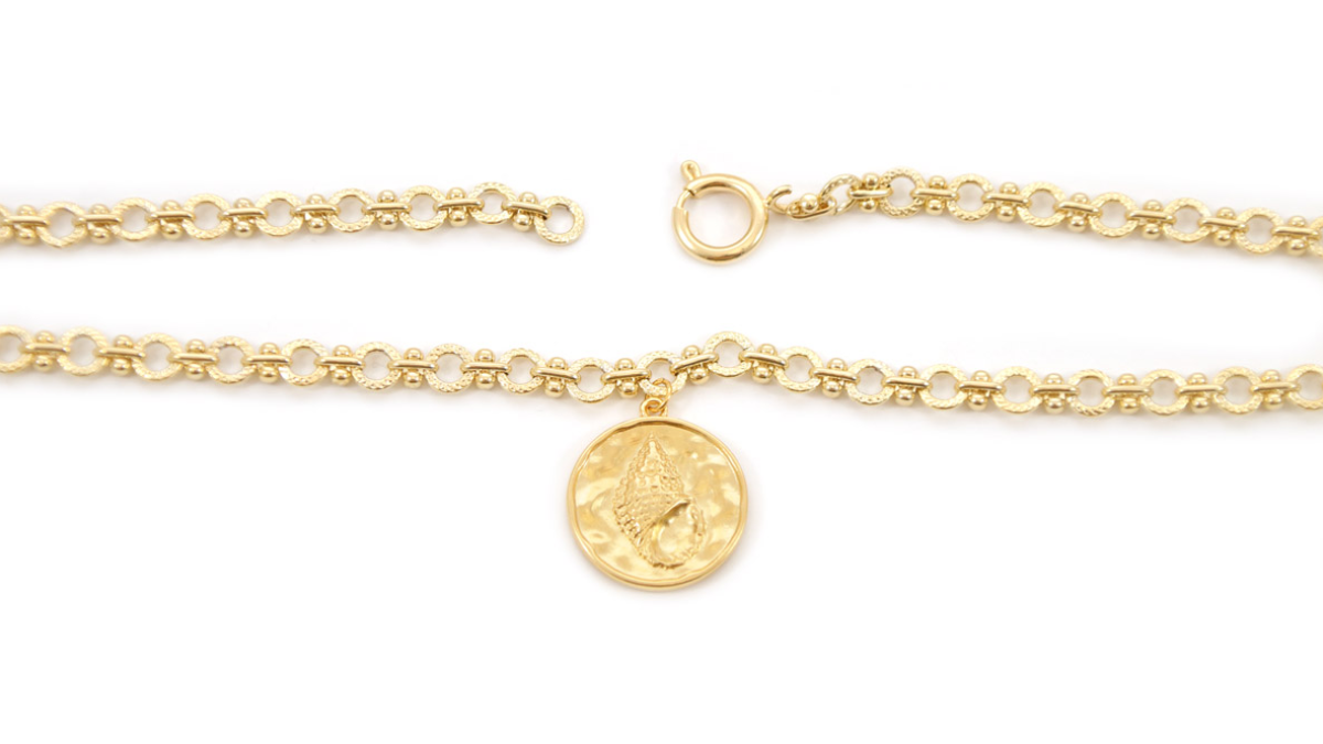 Tuto Necklace Multirangs with blue striped seed beads and fancy chains : Step 2 Tuto Necklace Multirangs with blue striped seed beads and fancy chains : Step 2