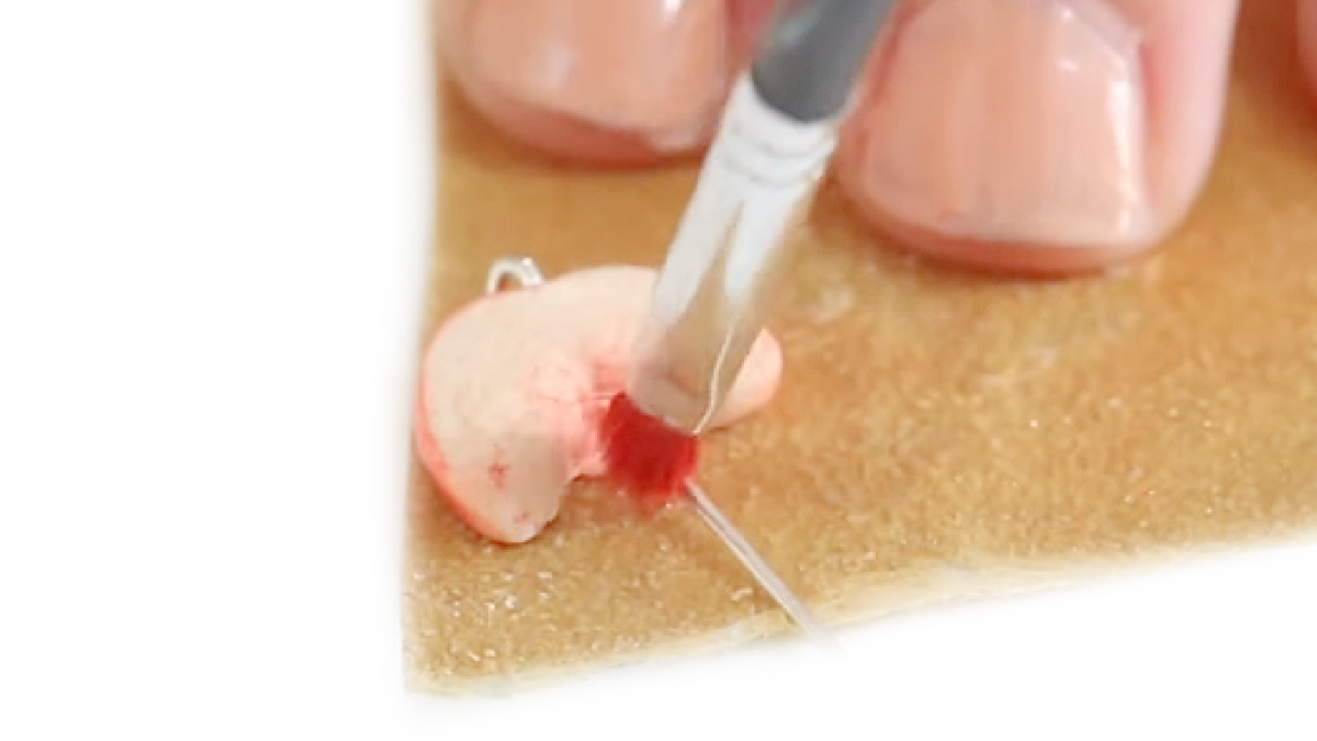 Mixed peach and bead bracelet made of polymer clay : Step 8 Mixed peach and bead bracelet made of polymer clay : Step 8