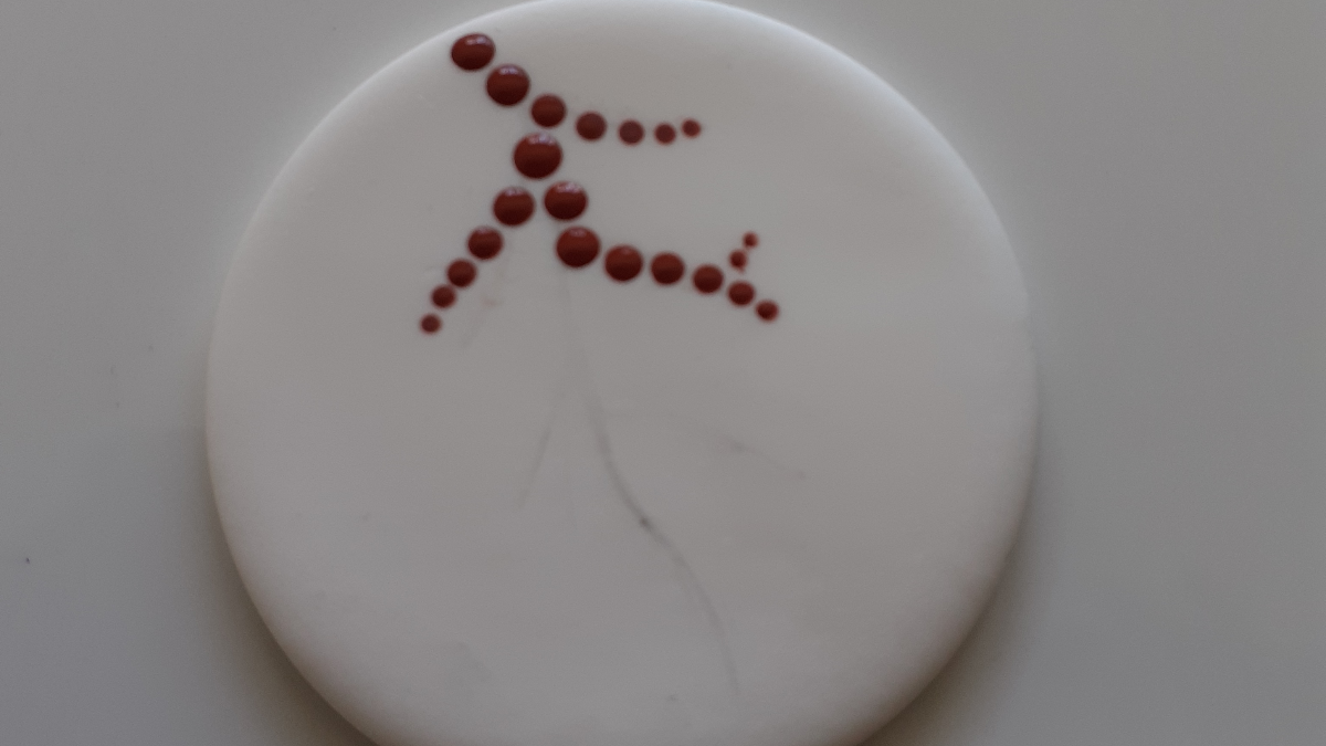 DIY Polymer clay pendant and flower design dotting tool technique : Step 5